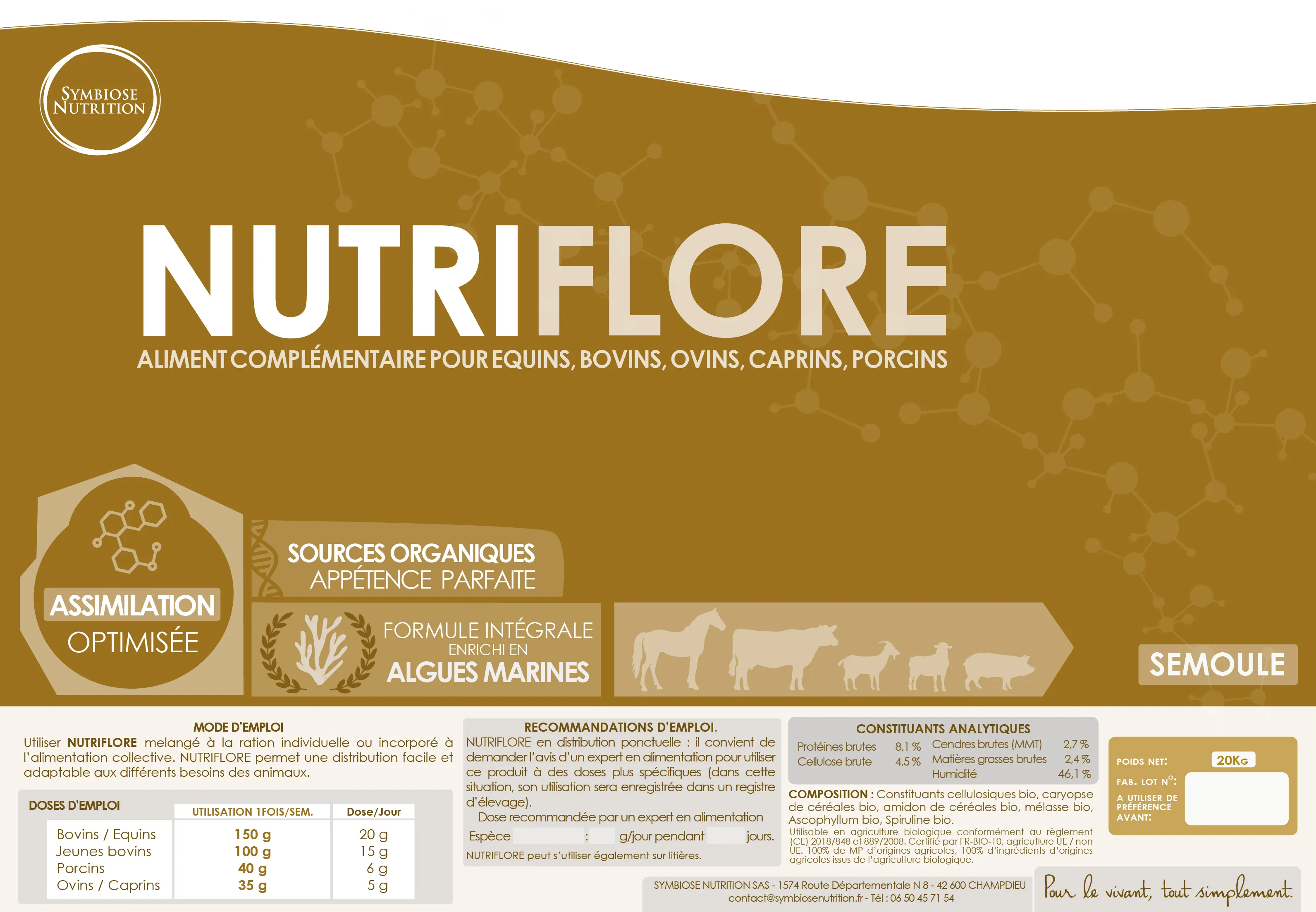 Étiquette de Nutriflore