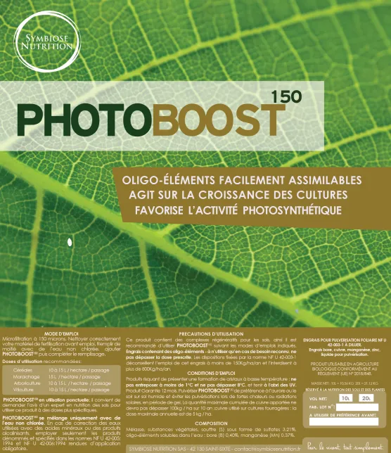 Étiquette de Photoboost