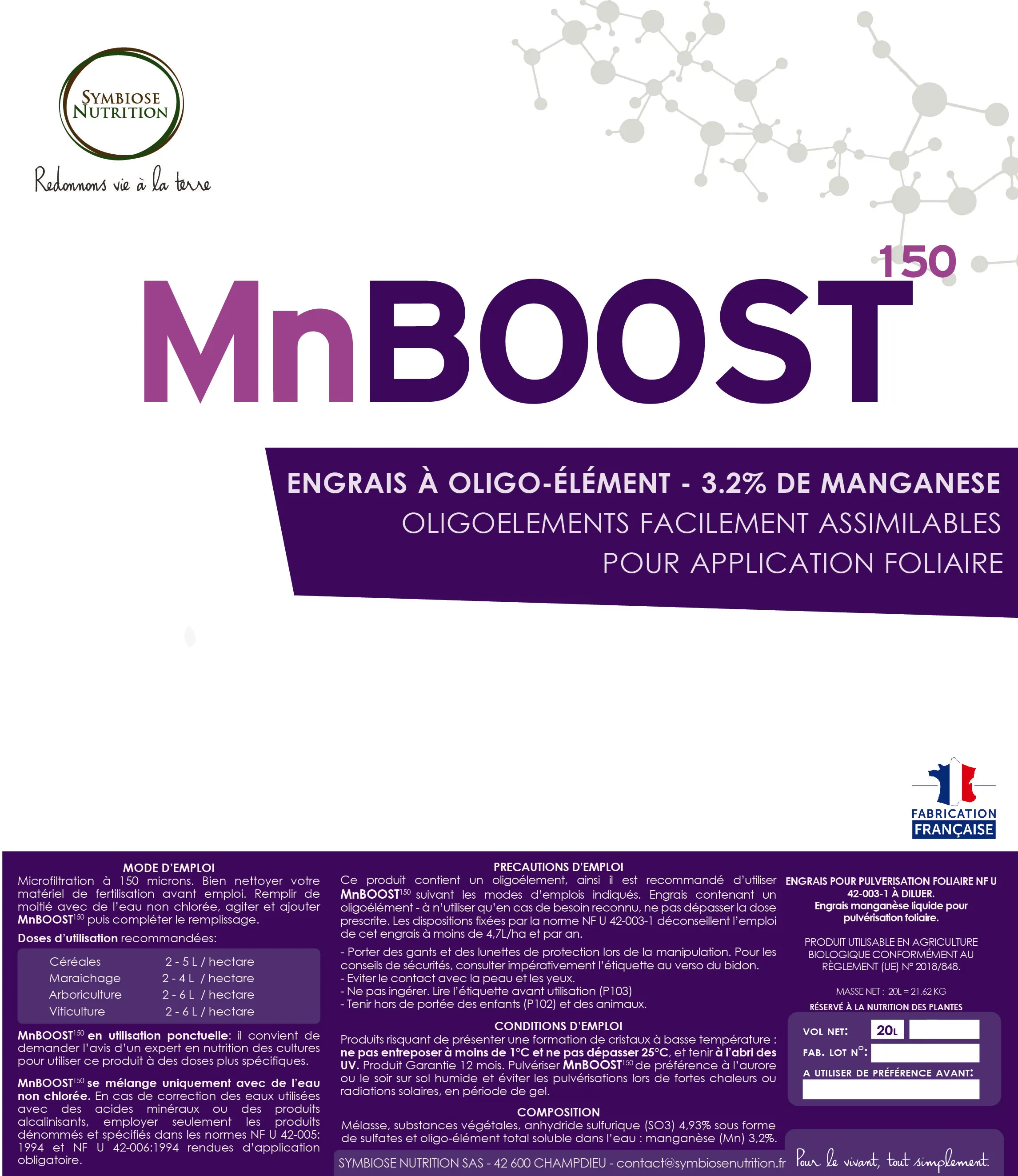 Étiquette de MnBoost