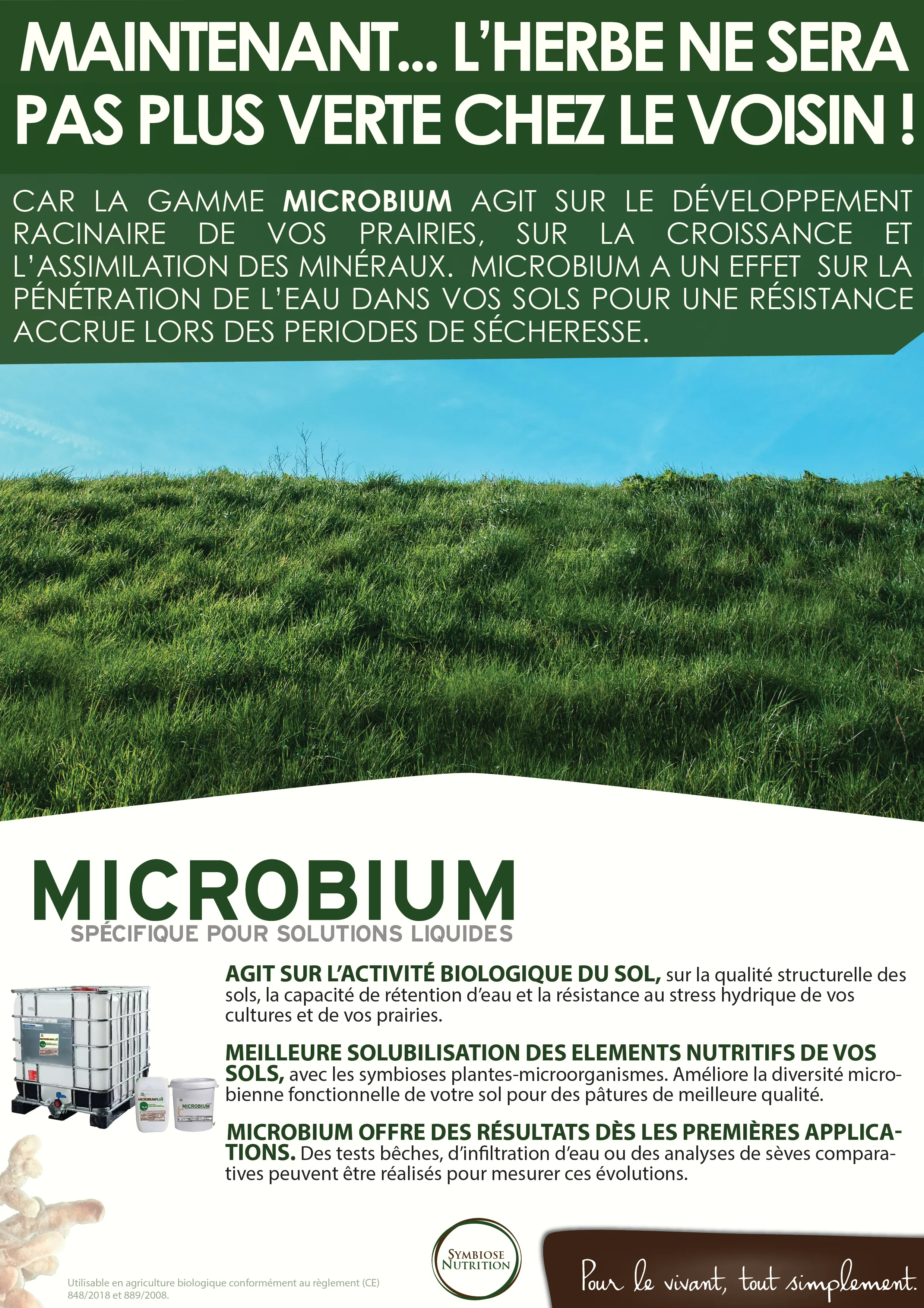 Affiche Microbium Activ, prairie
